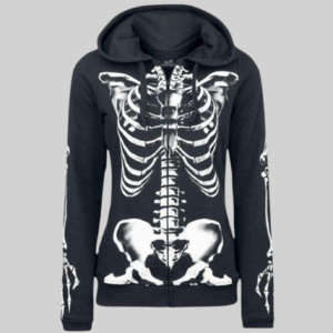 Gothic Hoodies Women Halloween Skull Theme Pullover Sweatshirts
