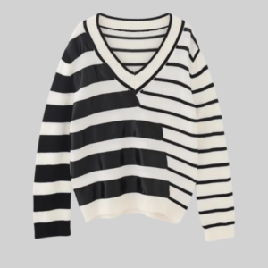 ICEMASH MACHINE | Unisex Punk Gothic Striped Sweater,  Fall/Winter Streetwear